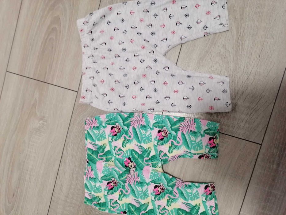 Zestaw spodnie, legginsy dla dziewczynki 62