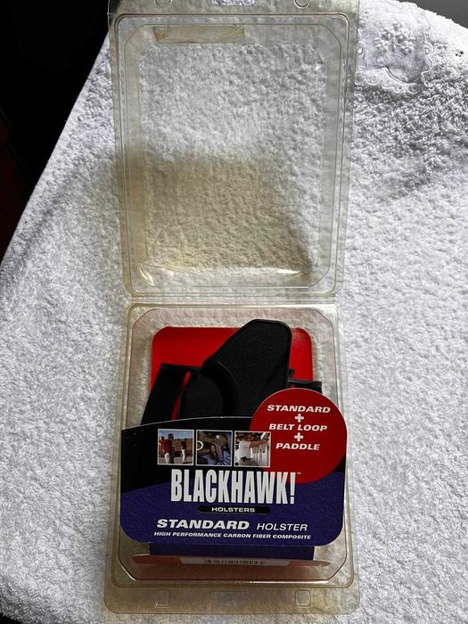 Coldre BLACKHAWK! CQC Destro para Glock 19, 23, 32 Polimero Preto