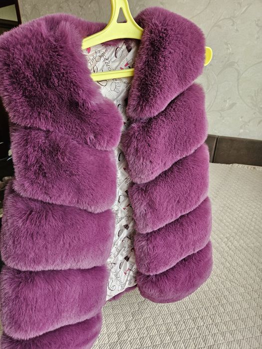 Хутряна жилетка + плаття