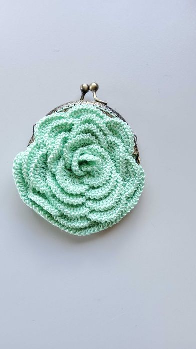 Porta-moedas em crochê