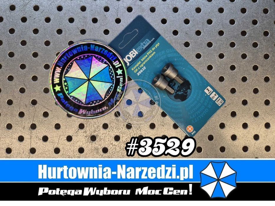 zestaw 2 szt Bit PH2 do GK z ogranicznikiem Cr-V  bit z ogranicznikiem