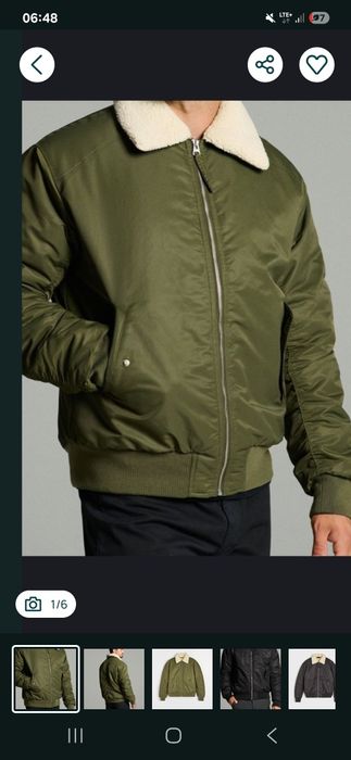 Kurtka zimowa męska L,XL Sinsay z kołnierzem