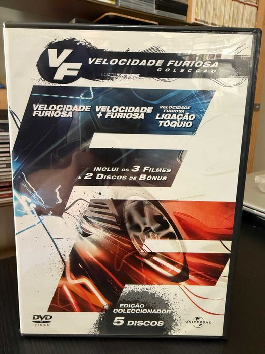 The Fast and the Furious - Velocidade Furiosa I, II & 3 + 2 Dvds Bonus