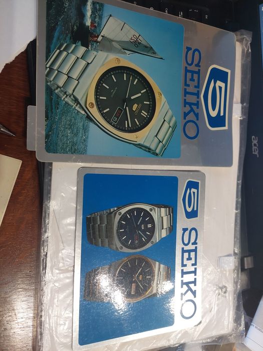 Seiko 5 vintage painel publicitário e autocolante