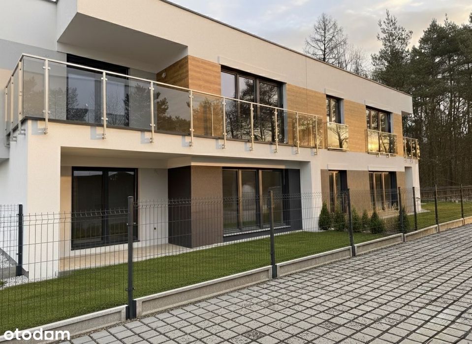 Nowy apartament z ogródkiem w sąsiedztwie lasu