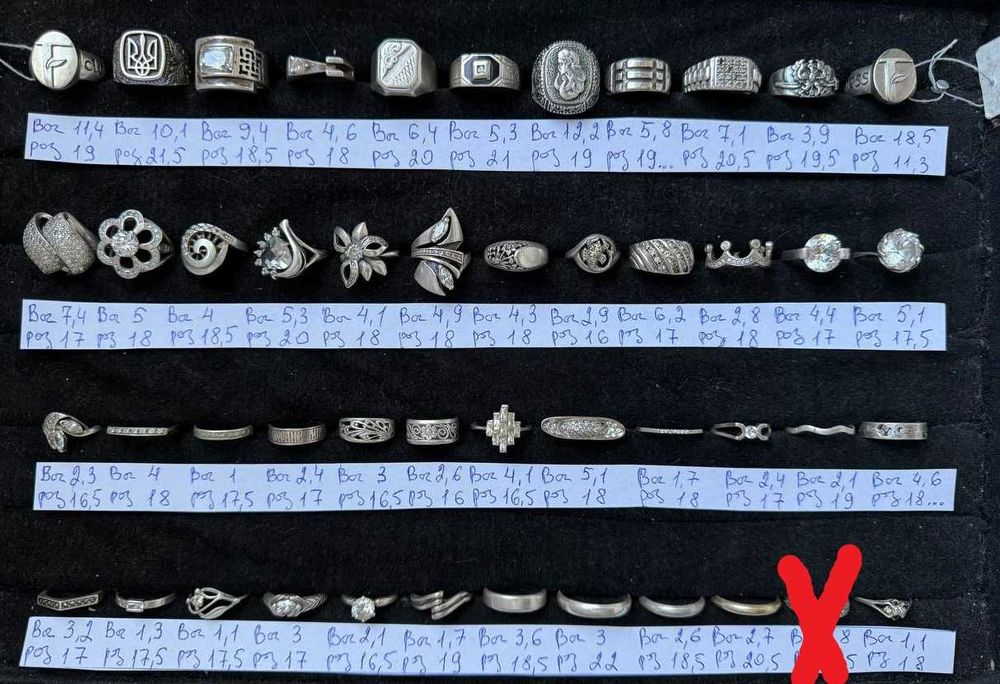 печатки кільця каблучки-срібло (4)