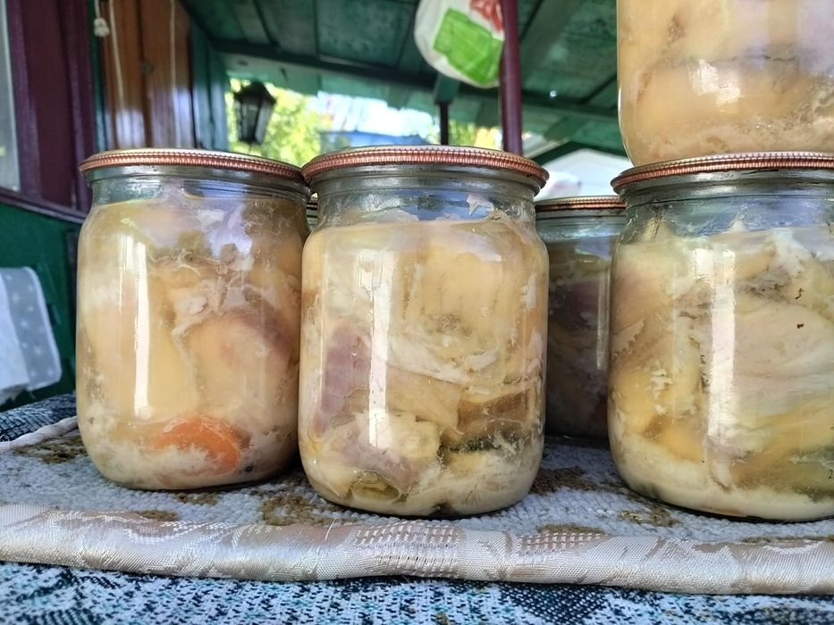 Тушонка из карпа, очень вкусная.