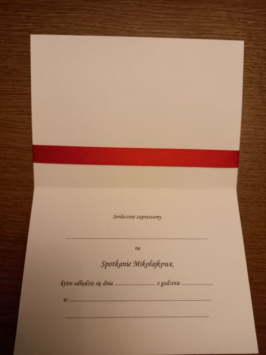 Zaproszenia na spotkanie mikołajkowe mikołajki