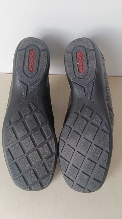 Botki damskie Rieker imitacja wężowej skórki r.41