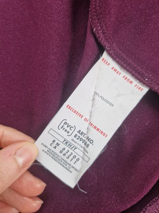 Bluza na zamek Puma S 36 różowa Zip-Up