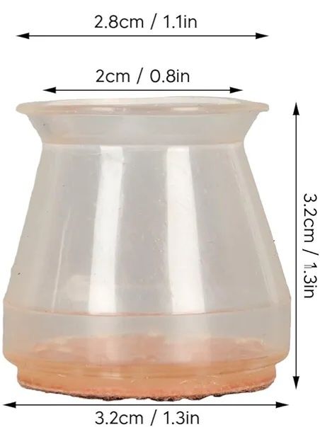 Podkładki filcowe Nakładki na Nogi do krzeseł, Silikon średnica 2cm