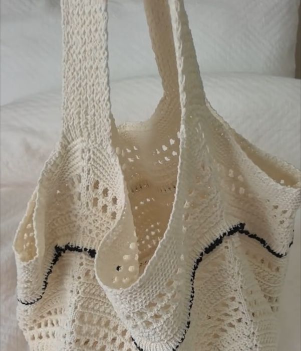 Saco de crochet praia