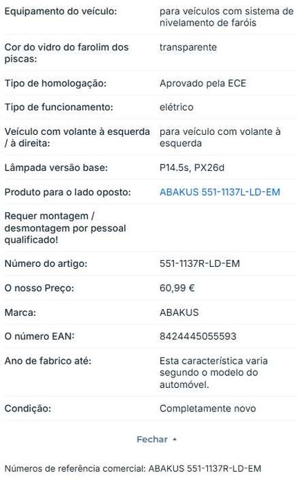 Renault LAGUNA II 03.2001-04.200 Headlight ABAKUS 551_1137R_LD_EM