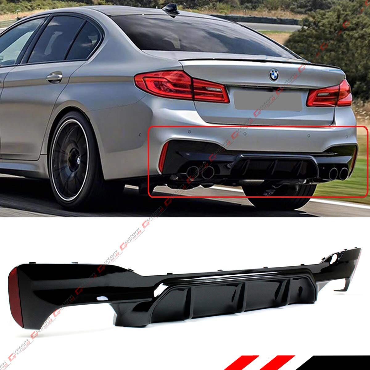 Диффузор бампера bmw G30 накладка на задний бампер диффузор бмв г30: 5 ...