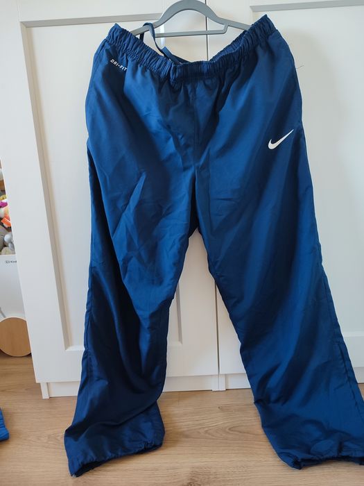 Dres sportowy męski bluza spodnie niebieski Nike rozm M