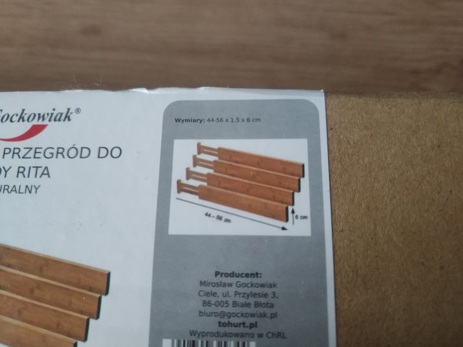 Zestaw przegród do szuflady RITA 4 szt.