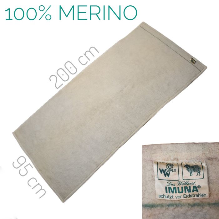 IMUNA 100% MERINO kołdra 200x95 wełniana wełna ciepła