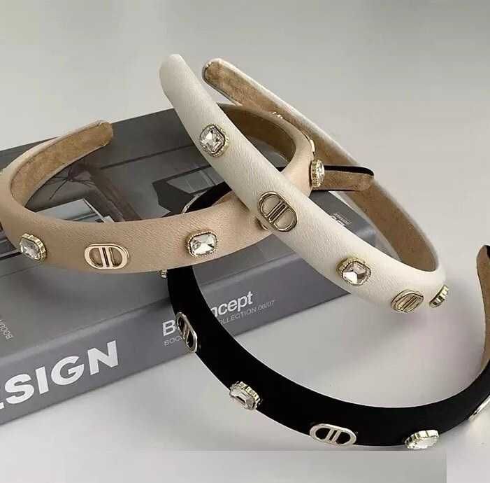 Damska opaska do włosów kamienie cyrkonie