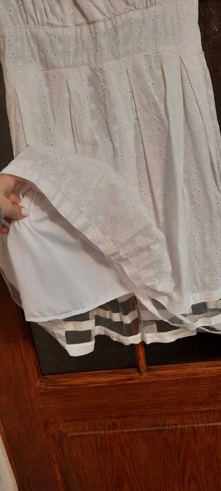 Платье белое летнее, прошва.