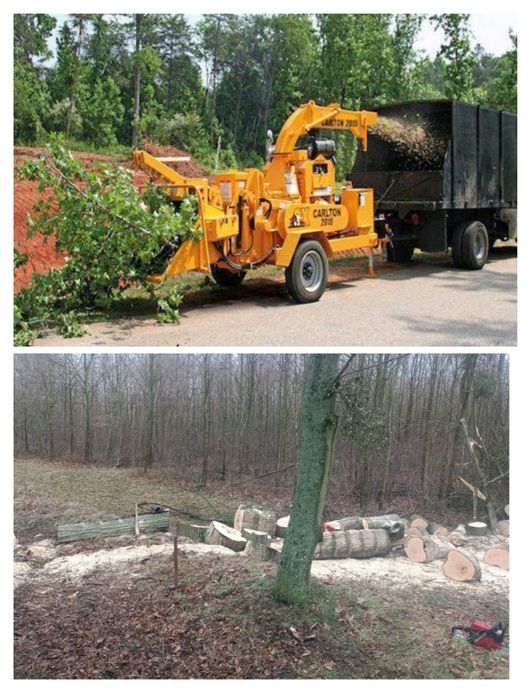 Wycinka drzew rębak rozdrabniacz koszenie