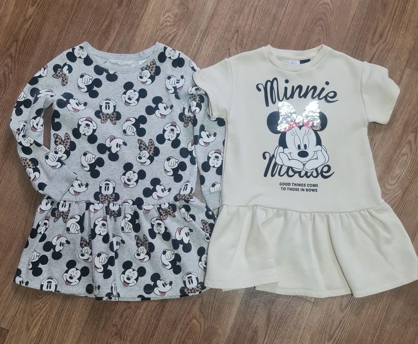 Сукня з Мінні на флісі  HsM ,сукня утеплена Zara  6-7 років