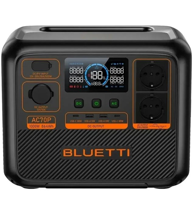 Bluetti AC70P 864Wh 1000W