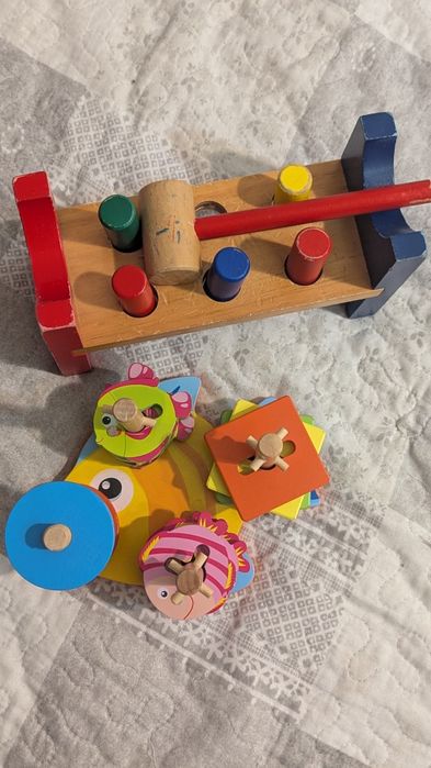 Сортер для деток+деревянная игрушка стукалка