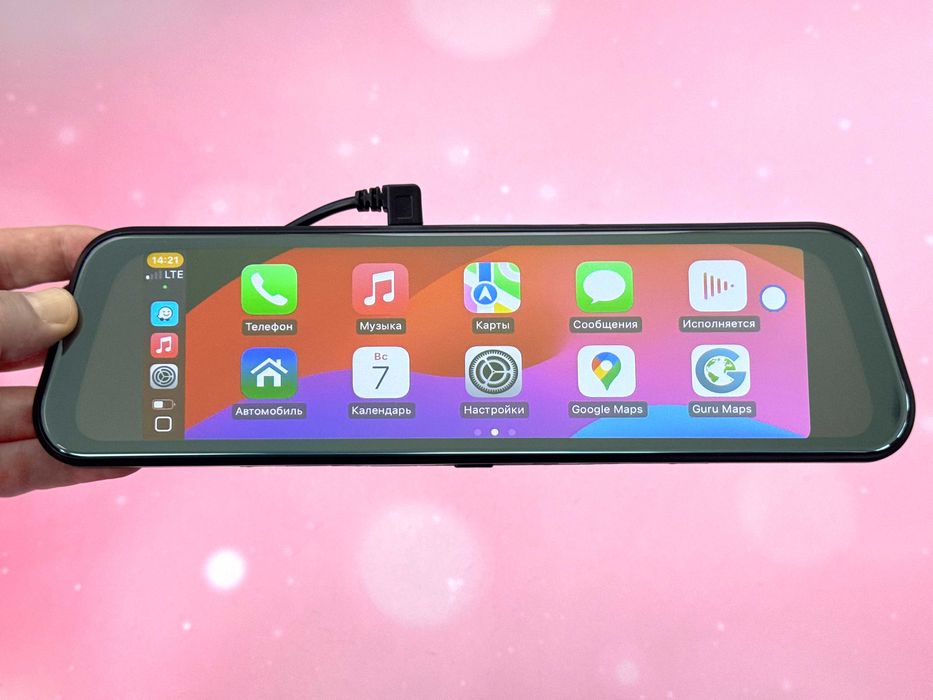 Магнитола с CarPlay и регистратором в ЗЕРКАЛЕ