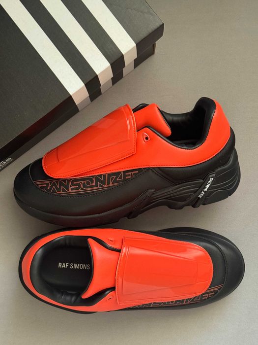 Кросівки Adidas x Raf Simons Antei Shell and PVC-Trimmed Red Black