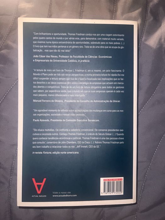 Livro “O Mundo é Plano” – Thomas L. Friedman (estado novo)