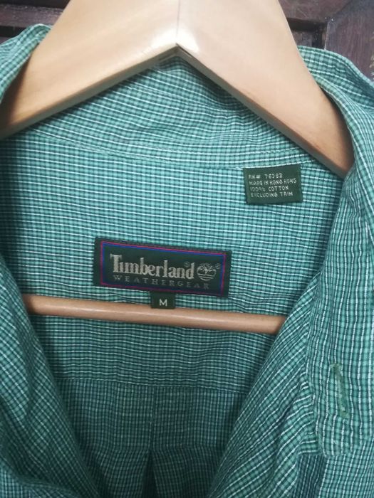 Camisa Timberland verde claro M