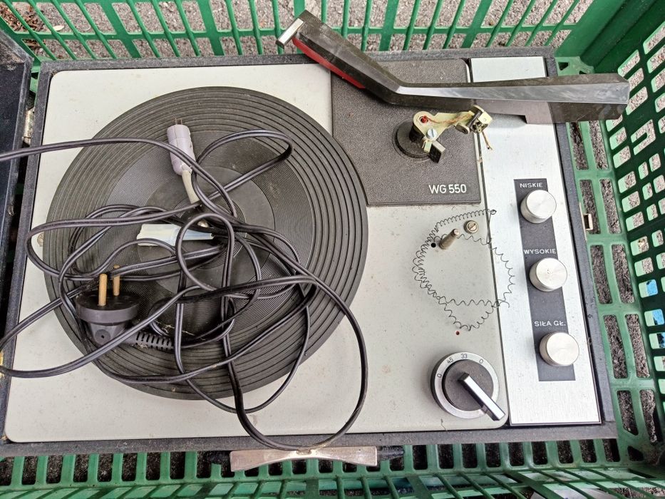 Gramofon  polski WG plus kolumny Dual do gramofonu