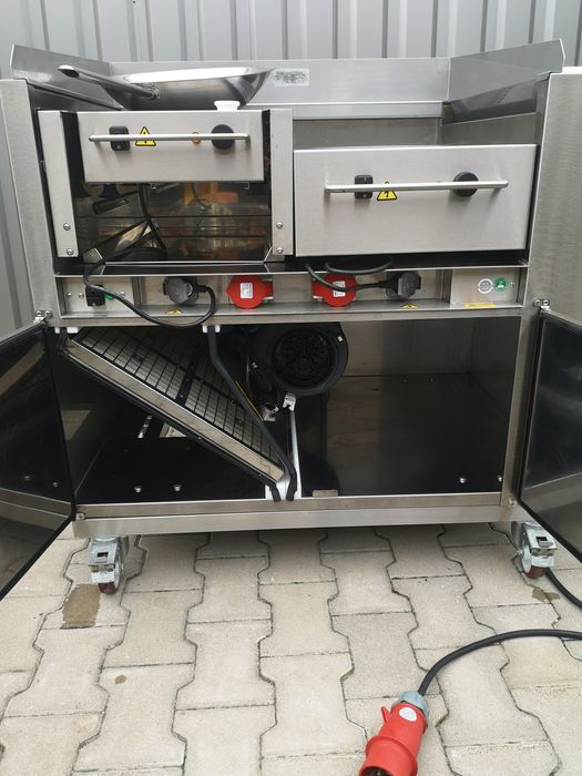 Stacja do gotowania Rieber Wok i płyta elektryczna.