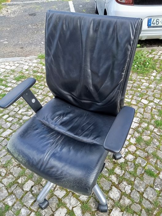 Cadeira escritório pele