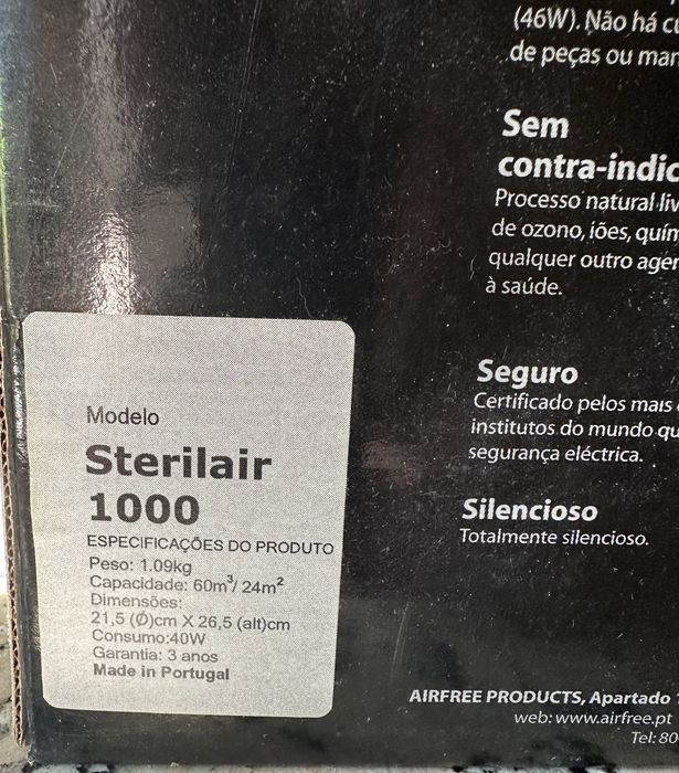 Purificador de ar air free