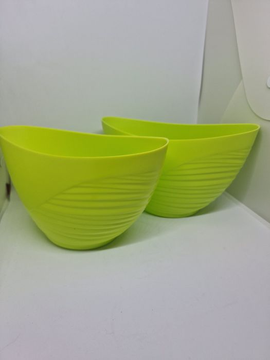 ZIELONA osłonka doniczka 2sztuki