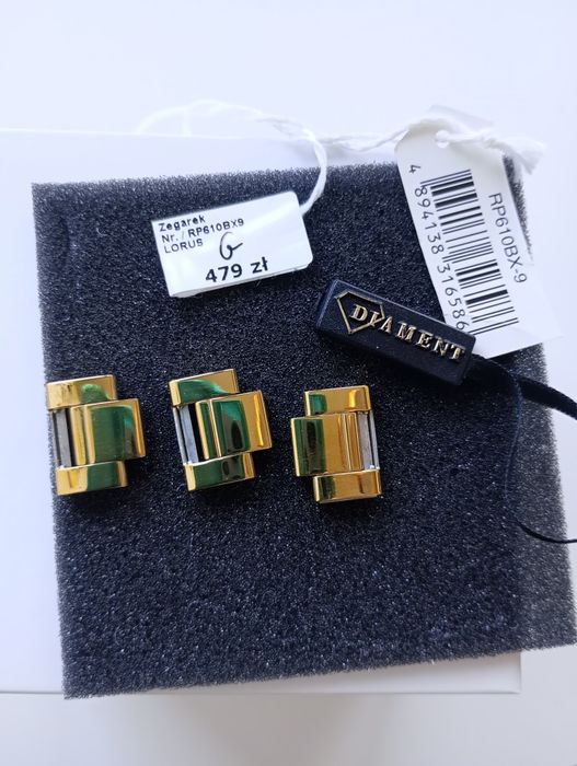 LORUS zegarek damski duży(koperta 38mm), złoty, jak nowy