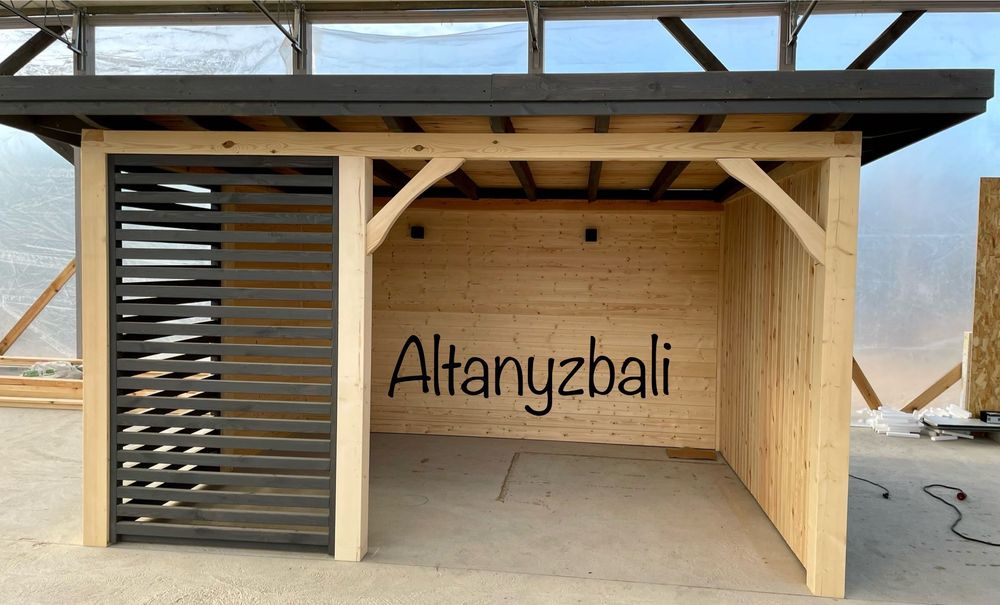 Nowoczesna altana ogrodowa