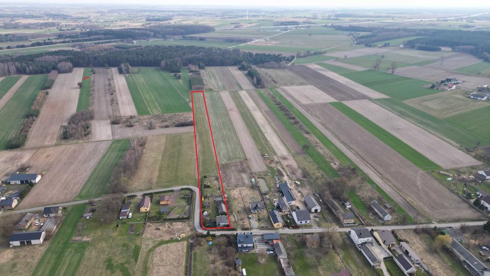 Siedlisko 0,81 ha Blizin gm. Wola Krzysztoporska dom z polem uprawnym