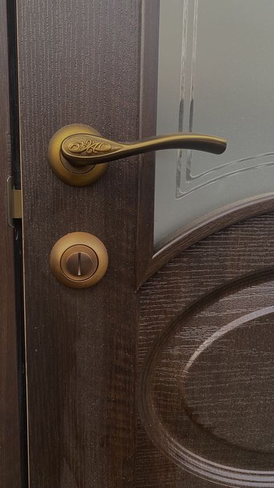 Міжкімнатні двері "ОВАЛ" зол.вільха, каштан