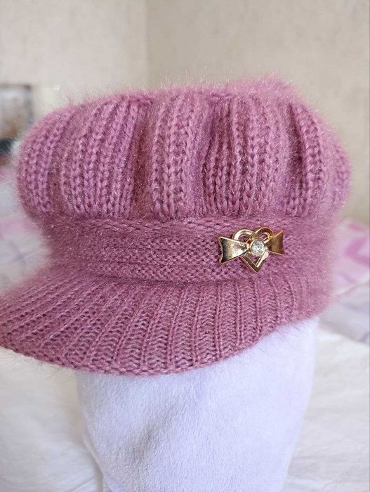 Шапка на флісі і хомут шарф жіноча