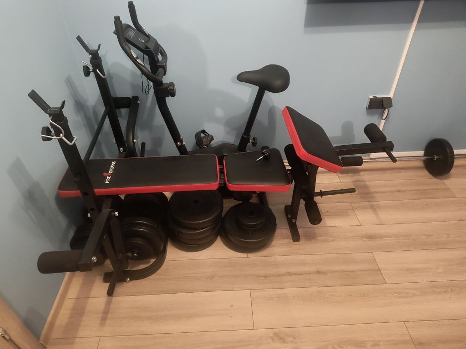 Ławeczka treningowa+ rower magnetyczny