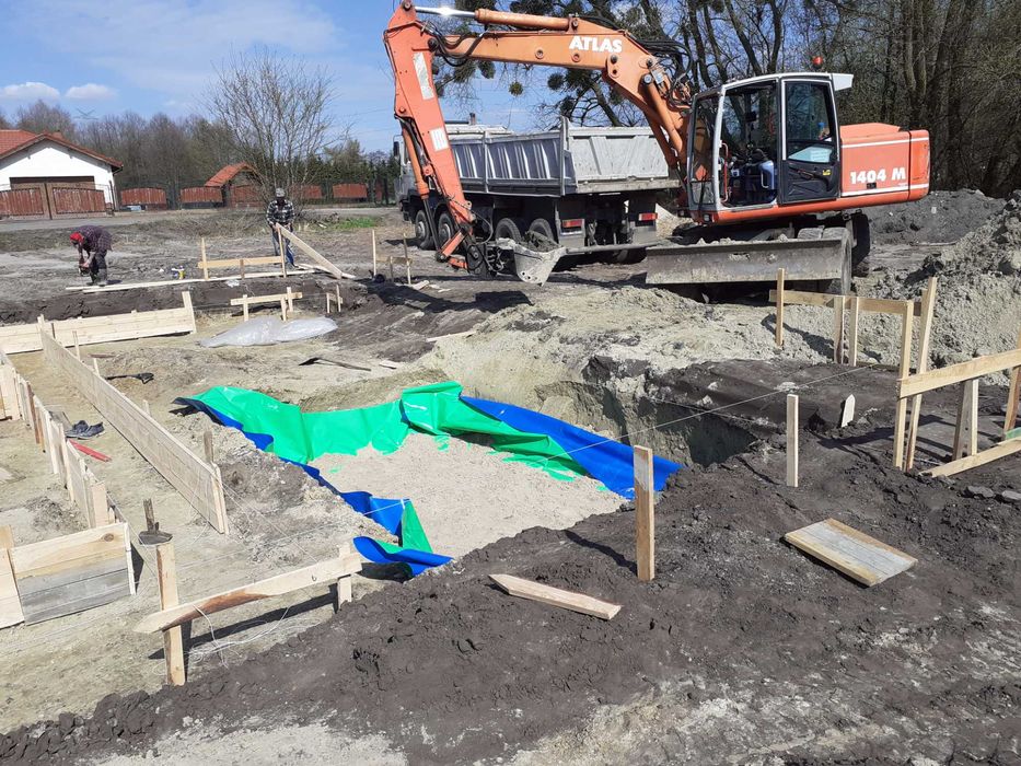 Wyburzenia Rozbiórki Wykopy Niwelacja Wymiana Kopanie Koparka Ziemne