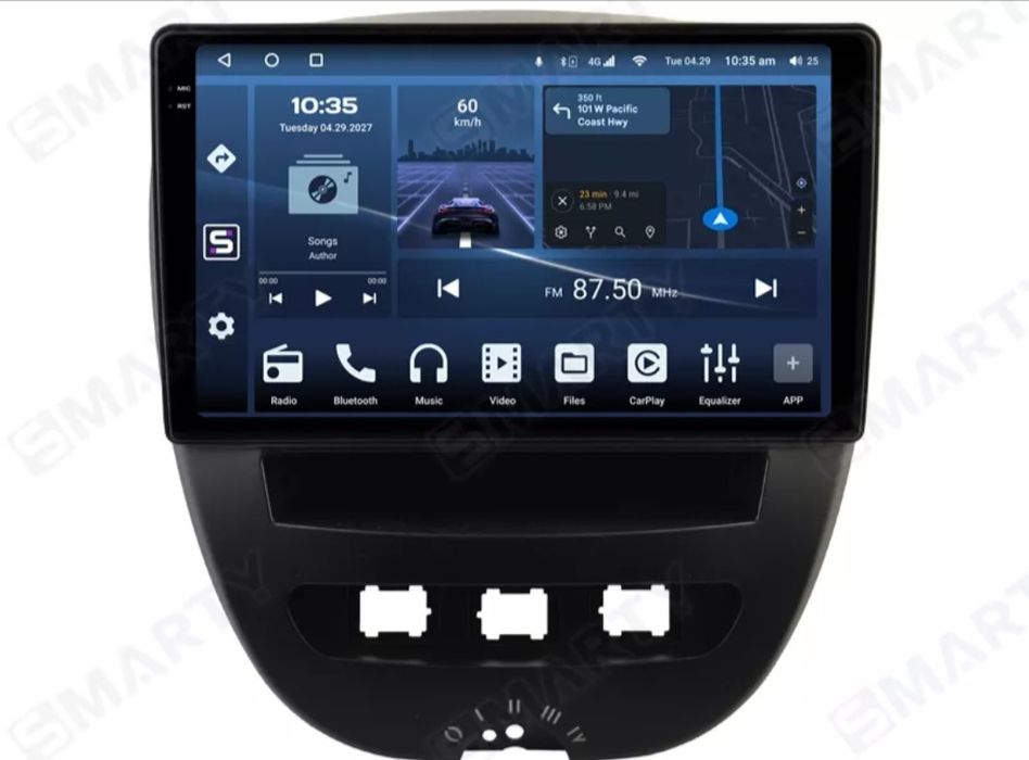 Carplay android  10.1"Toyota Aygo Peugeot 107 Citroen C1