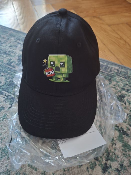 Nowa czapka czapeczka z daszkiem bejsbolówka Minecraft Criper Creeper
