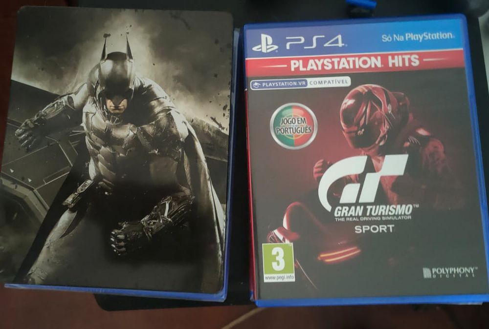 Ps4 com jogos e comando