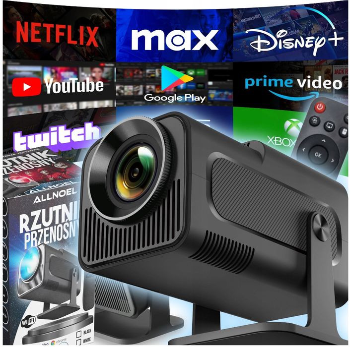 Projektor rzutnik przenośny MAGICUBIC HY320 Android Smart TV WIFI LED