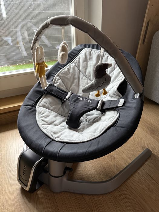 Leżaczek bujak Nuna Leaf Cinder + napęd + pałąk