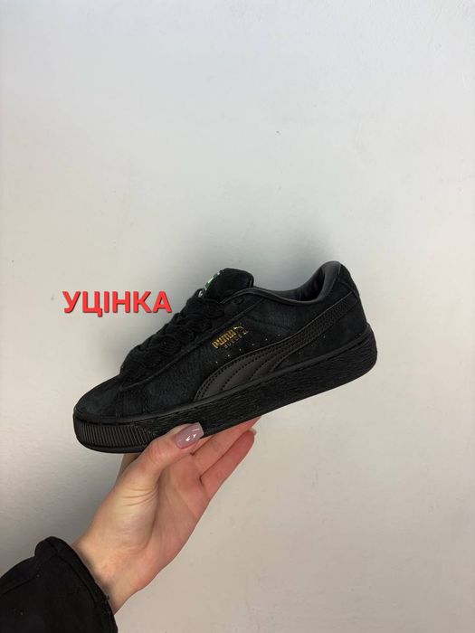 Уцінка! Puma Suede XL black + додаткові шнурки/ Пума ХЛ