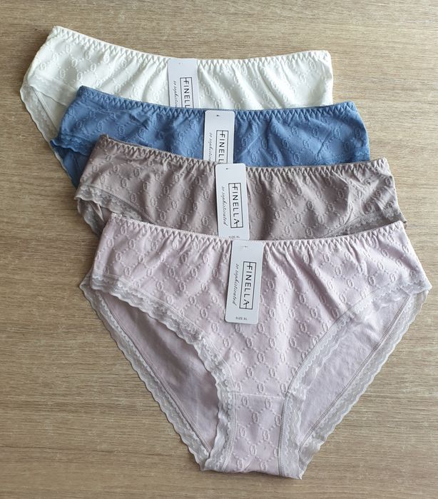 4×Damskie majtki figi XL bawełna